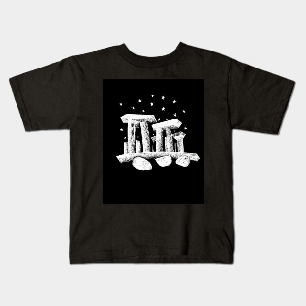 Stonehenge Kids T-Shirt by GeeTee